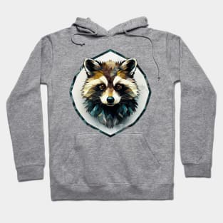 Geometric Raccoon Hoodie